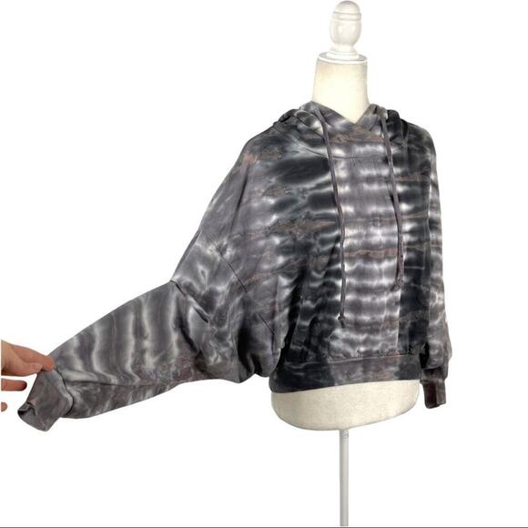 Young Fabulous & Broke Tie Dye Raissa Hoodie Sweater Grayish Mocha Size  S/M - Picture 6 of 13